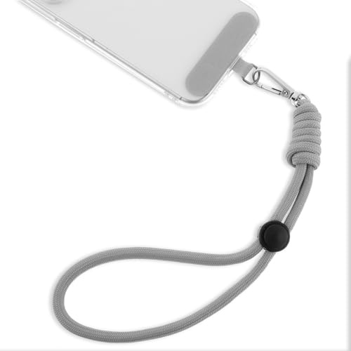 Amabro Mobiltelefonkedja kort, universellt nyckelband, justerbar för handled, de flesta telefoner, anti-förlust mobiltelefonband med ultratunn lapp