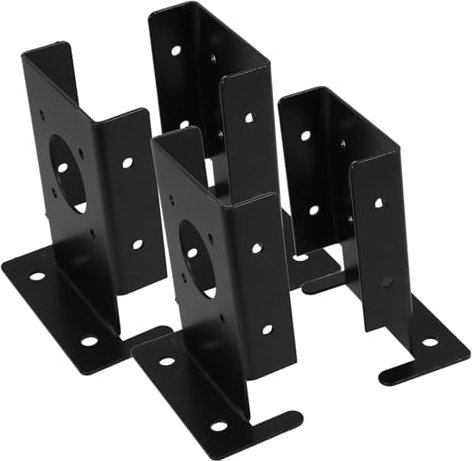 DOITOOL 4 Uds Suministros Para Vallas De Jardín Accesorios Para Vallas Soporte Para Pies Base De Valla De Hierro