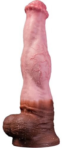 Fallo realistico a forma di cavallo con ventosa per gioco a mani libere, impermeabile, plug anale, giocattolo sessuale per coppie, per uomini e donne, fantasy unico (D221XS)