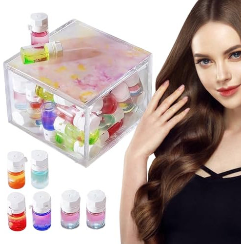 Aceite Capilar Con Fragancia - Hidratación Antiencrespamiento - 40 Unidades Aceite con Fragancia para Cabello Dañado de Mujeres Uso Diario en Hogar Escuela Viaje Noche Salón