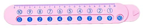 Regla matemática de 20 cm, herramienta de medición de suma y resta para estudiantes, arquitectos, dibujo técnico, calculadora, regla para estudiantes