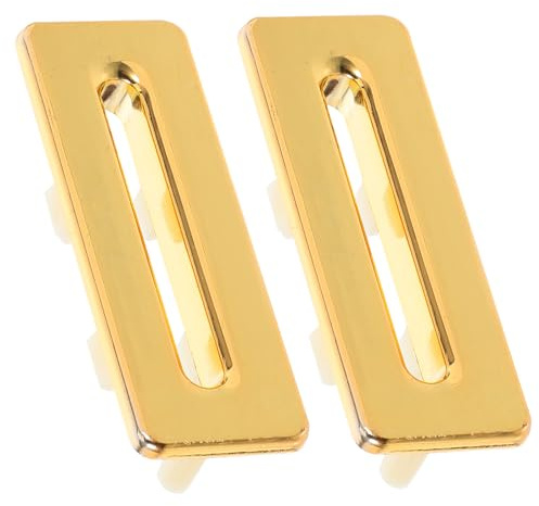 OHPHCALL Rebosadero Lavabo Dorado de Aleación de Zinc, Inserto de Fregadero Pequeño Resistente a Deformación para Cocina y Baño, Pack de 2piezas Tapa del Orificio