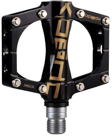XPEDO TRVS 9 Flat Bike Pedals for Commuting & Urban Riding, Black