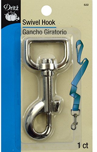 Dritz 522 Swivel Hook, Nickel, 3-Inch, Silver