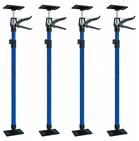 4 Stk. Deckenstütze Montagestütze 115-290cm Schnellspannstütze Türspanner Einhand- Stütze Teleskopstange Zargenspanner 30kg Stahl
