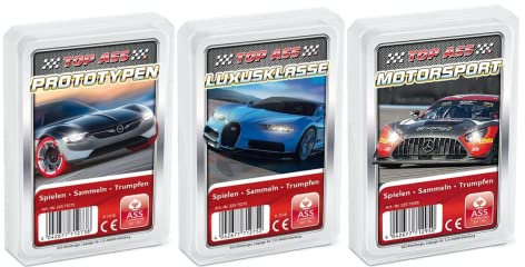 Altenburger 3er Set Quartettspiele - Karossen mit Top Ass Motorsport, Luxusklasse und Prototypen