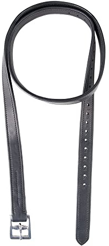 PFIFF 102697 stigrem Noble, läderrem stigbygel, svart 140 cm