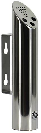 Fiorky Wall Mounted Cylinder Cigarette Ash Bin Stainless Steel Outside Wall Ashtray Waterproof for Mall Hotel Elevator Entrance