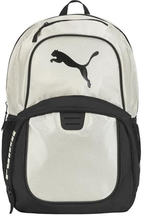 PUMA Contender Backpack, Cream, OS | Laptop Sleeve, Item Organizer and Media Pocket