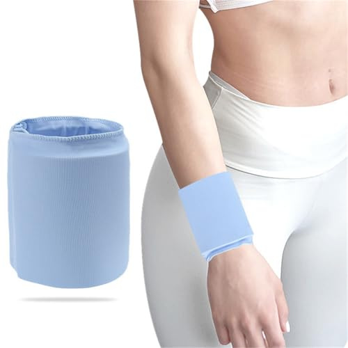 Wrist Ice Pack Wrap, Hot & Cold Therapy Wrap, Reusable Wrist Ankle Gel Ice Packs, Cooling Wristbands, Compression Sleeves for Wrist Elbow Ankle Foot Plantar, Sport Injuries Swelling Bruises, 1 Pack