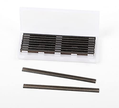 LiebeWH 10Pcs Planer Blades High Speed Steel Double Edged Planer Blades Replacement for Handheld