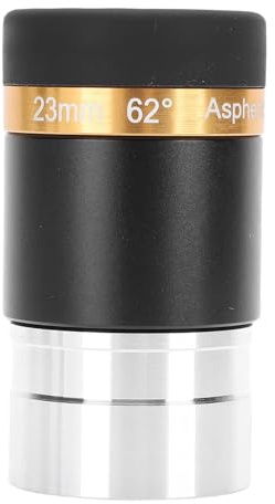 Akozon Ocular Telescópico 1.25 Pulgadas 62 Grados de Ojo Asférico Totalmente Recubierto de 23 Mm de Gran Angular para Mirar Cielo