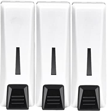 Milageto Dispensador de jabón de 3, dispensador de desinfectante de Manos, dispensador de jabón de Espuma de Montaje en Pared Recargable para Oficina,