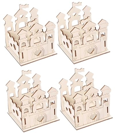 FashionCha 4x Wooden Coloring Templates – Craft Projects, Decorations for Home And