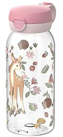 Mepal - Dricksflaska med Flipplock Campus - Locket Öppnas med en Knapptryckning - För Kolsyrade Drycker - Vattenflask - Läckagesäker och Diskmaskinssäker - 600 ml - Fairy Garden