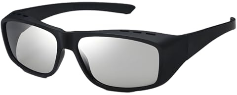 2 st 3D-glasögon för teatrar, stora bågar passiva filmglasögon, svart lätt hartskonstruktion, kompatibel med IMAX och standard passiva 3D-skärmar
