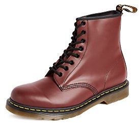 Dr. Martens 1460 Glatt, Erwachsene Unisex Stiefel,, Rot (Cherry Red), 46 EU