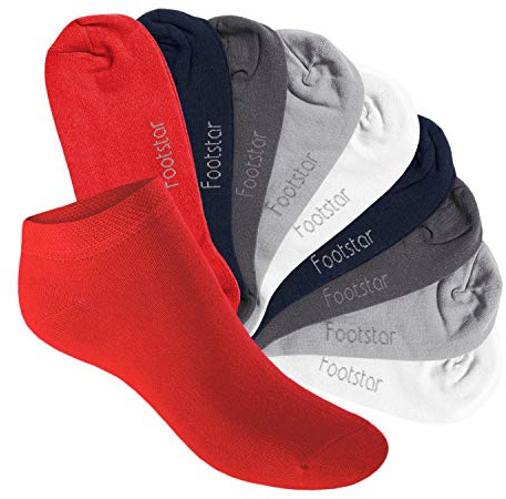 Footstar barnsneakerstrumpor (10 par) – Sneak it! - Korta strumpor för flickor och pojkar