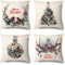 JOTOM Weihnachten Kissenbezug Dekokissen Kissenhülle Sofa Kissen Bezug für Wohnzimmer Büro Outdoor Cafe 45x45cm 4er Set (Weihnachtsthema Vogel)