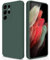 GiiYoon Hülle Kompatibel mit Samsung Galaxy S21 Ultra, Hochwertiges Liquid Silicone Case, Rundumschutz Handyhülle, Kratzfestes Weiches Mikrofaserfutter- grün