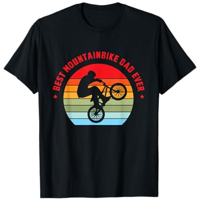 Il Miglior Papà Di Mountain Bike Di Sempre Mountainbike Mtb Maglietta