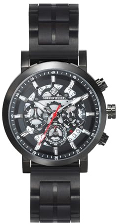 GREENTREEN Reloj Cronógrafo de Madera Natural para Hombre: Diseño Moderno Resistencia al Agua 5 ATM y Cuarzo Japonés Navidad y Cumpleaños de Él Padre Esposo Hijo