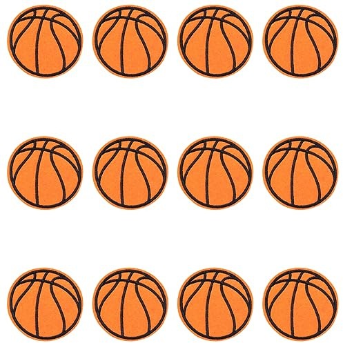 JKJF 12 Toppe da Basket da Applicare Con Il Ferro da Stiro, Applicazione Sportiva, Ricamo per Vestiti, Zaino, Scarpe, Giacca, Jeans, Cappello, Vestito