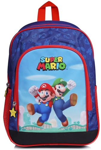 Super Mario Bros. - Rucksack Kinder - Schulranzen - Rucksack für Jungen - Schulranzen - Super Mario Tasche - Schulbedarf - Einschulung - Geschenk