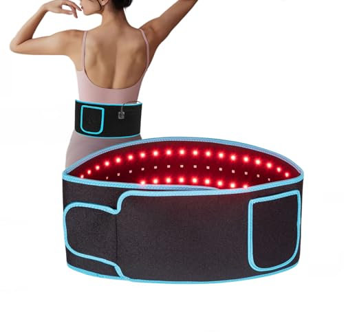 Terapia con luce rossa, cintura a infrarossi 660nm 850nm, cuscinetto riscaldante per vita, schiena, spalle, pancia, sollievo dal dolore alle articolazioni delle gambe, circolazione sanguigna