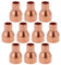 Create idea 10Pcs Copper Reducer Solder Connection 15mm to 8mm for Plumbing Reducing Straight Connector Pressure Fitting Pipe Tube Connector Adapter