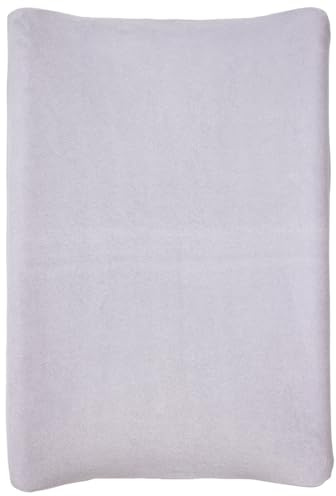 Babycalin - Housse matelas à langer 50x70 cm Lilas - Housse matelas à langer Universelle en éponge 100% Coton - Bords élastiques - Housse de matelas à langer Facile à installer et à laver