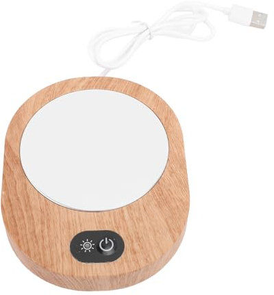 Kaffemuggvärmare, Elektrisk Koppvärmare, Halkfri Bas, USB-termostatunderlägg Ljusvärmare Dryckesuppvärmningsplatta för Varmt Kaffe, Te, Espresso, Mjölkljusvax, Hemmakontor