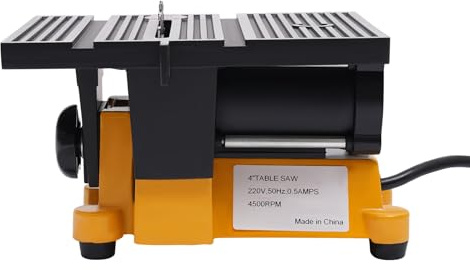 Sega da tavolo elettrica da 90 W, 220 V, con scala, copertura di protezione, mini sega circolare elettrica, 4500 rpm, motore DC, sega per legno con 3 lame, macchina da taglio portatile per la