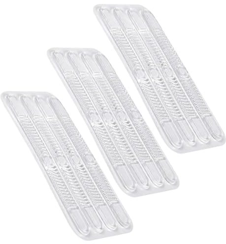 DIKACA 5er-Set selbstklebende transparente Gel-Fersenpads für Damen, unsichtbare Schuhriemen-Haftpolster, rutschfestes Fersenschutz-Zubehör für Sandalen
