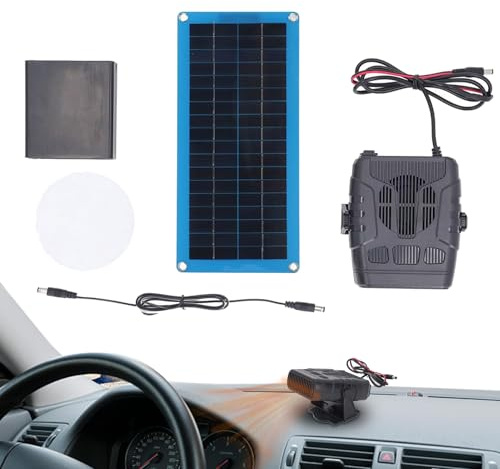 Solpanel bilvärmare – solenergisats 43,5 x 20 x 0,5 cm, 30 W växthusvärmare, vinterfjäderfävärmare | uppvärmning för utomhus hönshus för djur dom
