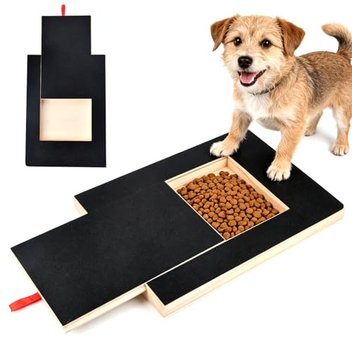Broyeur de griffes pour chiens, planche à gratter pour chien avec boîte à friandises, alternative sans stress aux ciseaux à griffes pour chiens, papier de verre multifonctionnel pour griffes de chien,