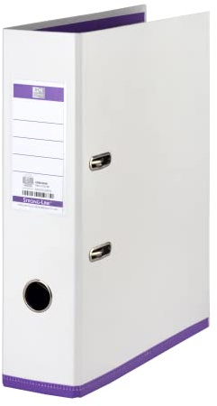 Elba MyColour A4 Lever Arch File - White and Purple