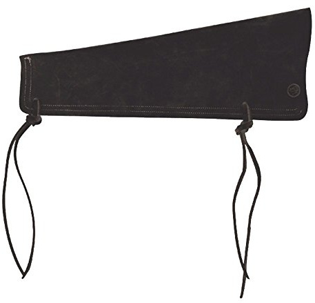 GEWA Bass Bow Holder for Double Bass Bow - Handcrafted from Genuine Leather - Black