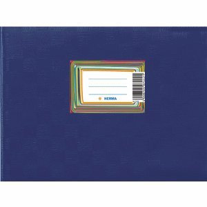 HERMA 25 x Heftschoner A5 quer PP dunkelblau gedeckt