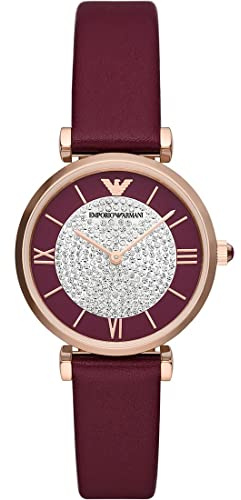Emporio Armani Damen Quarz 2 Zeiger Uhr mit Armband AR11487