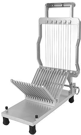 Qcwwy Taglia Formaggio alla Moda e di Prima qualità, Impugnatura Facile da Impugnare, Linee di Scala, Base Antiscivolo, Ampia Applicazione, Taglierina per Formaggio a Pasta Dura, (10 mm)