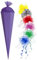 Schultüte - Rohling - lila Größenwahl 35 cm bis 100 cm incl. Schleife - ohne o. mit Holzspitze - Zuckertüte ALLE Größen - Roth - zum Basteln, Bemalen un..