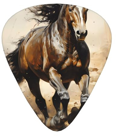 Palas de guitarra Western Horse, bajo, guitarra eléctrica o Hawaii de cuatro cuerdas (12 paquetes, finas, medianas, pesadas)