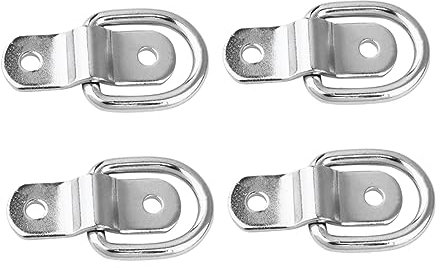 Hemobllo 4piezas Hebillas Tipo d De Hierro Galvanizado Lengüetas Para Amarre De Remolque Accesorios Para Remolque Para Camiones y Caravanas