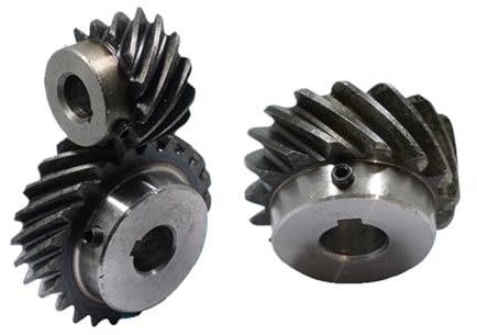 1,5M vänsterhänt spiralformad vinkelväxel 45# stål - 10T till 22T 1st(8mm 12 Teeth)