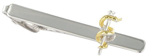 TEROON Krawattenklammer/Krawattennadel Äskulapstab