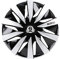 Satz Sparco Radzierblenden Lazio 14-Zoll Schwarz/Silber
