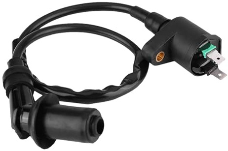 Yosoo Health Gear Tändspole Tändstift Motorcykel Tändspole för GY6 ATV Scooter Motor Moped Dirt Bike Go Kart (svart)