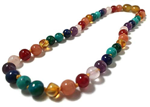 Baltic Essentials 15 Polished Honey Rainbow Necklace (15)