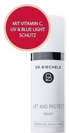 Dr. Biechele Anti-Falten Serum mit Vitamin C - Collagen - Aloe Vera I Mit Blue Light Protection & Ecotin für perfekten Schutz vor UV Strahlen & extremen Umwelteinflüssen I Gesicht-Feuchtigkeitspflege